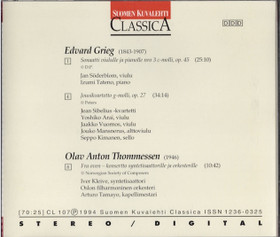 Edward Grieg / Olav Anton Thommessen CD (Käyt)