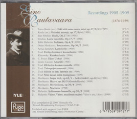 Eino Rautavaara: Recordings 1905-1909 CD (Käyt)