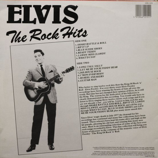 Elvis Presley: The Rock Hits LP (Käyt)
