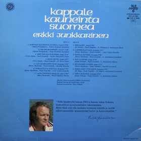 Erkki Junkkarinen: Kappale kauneinta Suomea LP (Käyt)