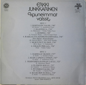 Erkki Junkkarinen: Kauneimmat valssit LP (Käyt)