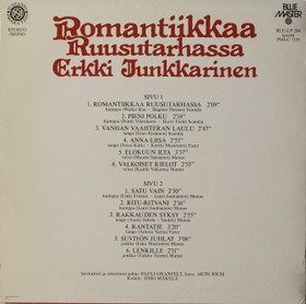 Erkki Junkkarinen: Romantiikkaa ruusutarhassa LP (Käyt)