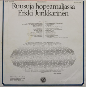 Erkki Junkkarinen: Ruusuja hopeamaljassa LP (Käyt)