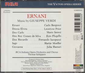 Giuseppe Verdi / Price / Bergonz / Thomas Schippers: Ernani 2CD (Käyt)