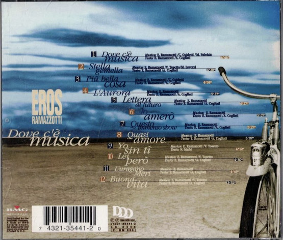 Eros Ramazzotti: Dove C'è Musica CD (Käyt)