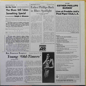 Esther Phillips: Burnin' (Live At Freddie Jett's Pied Piper, L.A.) LP