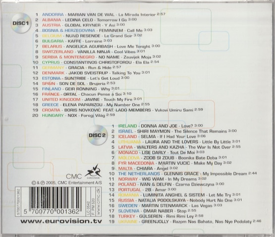 V/A: Eurovision Song Contest Kyiv 2005 2CD (Käyt)