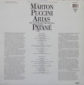 Éva Marton / Munich Radio Orchestra / Patanè: Puccini Arias LP (Käyt)
