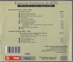 Falla /Turina: El Amor Brujo / El Poema De Una Sanluqueña CD (Käyt)