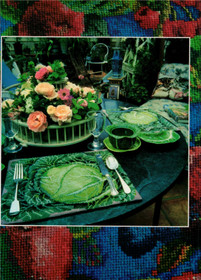 Kaffe Fassett: Farbenfrohe Bilder auf Stramin K3 (Käyt)