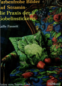 Kaffe Fassett: Farbenfrohe Bilder auf Stramin K3 (Käyt)
