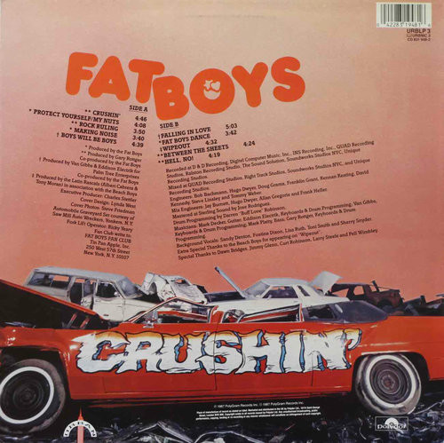 Fat Boys: Crushin' LP (Käyt)