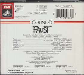 Gounod / André Cluytens: Faust 3CD (Käyt)