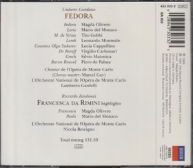 Giordano / Zandonai / Olivero / Gardelli / Rescigno: Fedora 2CD (Käyt)