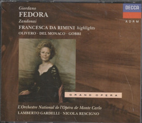 Giordano / Zandonai / Olivero / Gardelli / Rescigno: Fedora 2CD (Käyt)