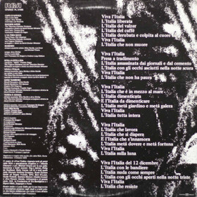 Francesco De Gregori: Viva L'Italia LP (Käyt)