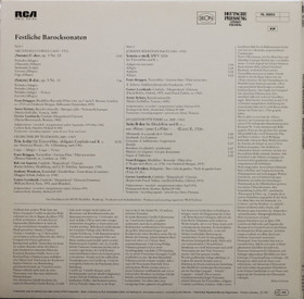 Frans Brüggen & Gustav Leonhardt: Festliche Barocksona LP (Käyt)