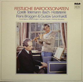 Frans Brüggen & Gustav Leonhardt: Festliche Barocksona LP (Käyt)