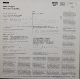 Frans Brüggen: Die Authentische Flöte LP (Käyt)