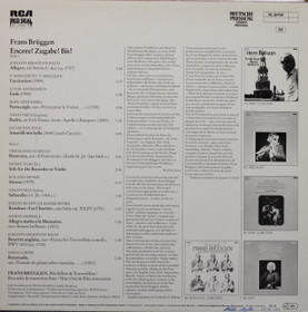 Frans Brüggen: Encore! Zugabe! Bis! LP (Käyt)