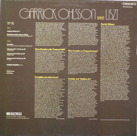 Franz Liszt / Garrick Ohlsson: Garrick Ohlsson Plays Liszt LP (Käyt)