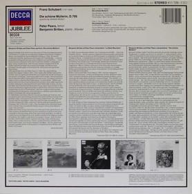 Schubert / Pears / Britten: Die Schöne Müllerin LP (Käyt)