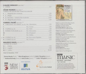 Debussy / Ravel / Fauré / Franck: French Chamber Classics CD (Käyt)