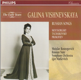 Mussorgsky / Tchaikovsky / Vishnevskaya: Russian Songs CD (Käyt)