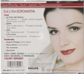 Galina Gorchakova / Valery Gergiev: Verdi & Tchaikovsky Arias CD Käyt