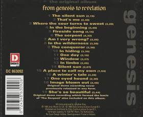 Genesis: From Genesis To Revelation / The Original Album CD (Käyt)