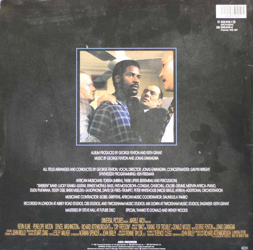 George Fenton and Jonas Gwangwa: Cry Freedom LP (Käyt)