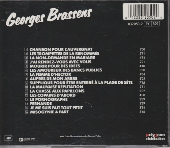 Georges Brassens: Georges Brassens CD (Käyt)
