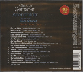Christian Gerhaher / Franz Schubert /Gerold Huber: Abendbilder CD Käyt