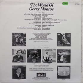 Gerry Monroe: The World Of Gerry Monroe LP (Käyt)
