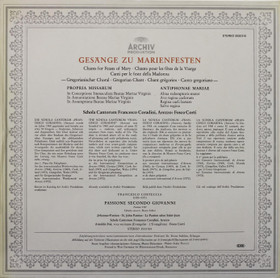 Gesänge zu Marienfesten LP (Käyt)