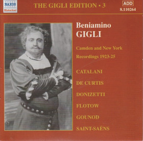 Beniamino Gigli: Camden and New York Recordings 1923-25 CD (Käyt)
