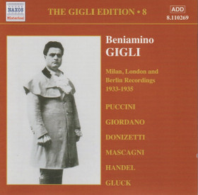 Beniamino Gigli: The Gigli Edition Vol. 8-Recordings 1933-1935 CD Käyt