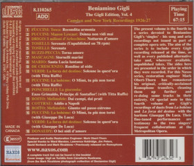 Beniamino Gigli: Camden and New York Recordings 1926-27 CD (Käyt)