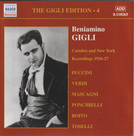 Beniamino Gigli: Camden and New York Recordings 1926-27 CD (Käyt)