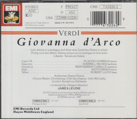 Verdi / Caballé / Domingo / James Levine: Giovanna D'Arco 2CD (Käyt)