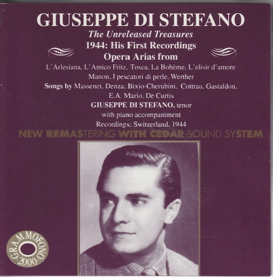 Giuseppe Di Stefano: His First Recorfinds CD (Käyt)