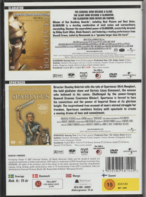 Gladiator / Spartacus 2xDVD (Käyt)