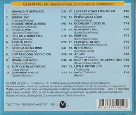 Glenn Miller Orkestereineen: Kuutamoserenadi CD (Käyt)