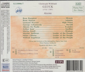 Gluck / Bampton / Maison / Warren / Panizza: Alceste 2CD (Käyt)