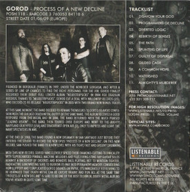 Gorod: Process Of A New Decline CD (Käyt)