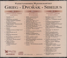 Grieg / Dvořák / Sibelius: Musiikillisia maisemia 3CD (Käyt)