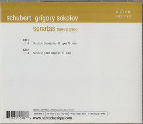 Schubert / Grigory Sokolov: Sonatas D 894 & 960. 2CD (Käyt)