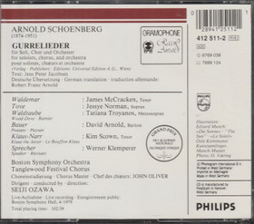 Arnold Schoenberg / Seiji Ozawa: Gurrelieder 2CD (Käyt)