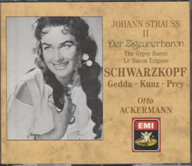 Johann Strauss II / Schwarzkopf: Ackermann: Der Zigeunerbaron 2CD Käyt