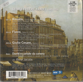 Handel /Jacobs: Operas - Rinaldo / Flavio / Giulio Cesare 9CD Box Käyt